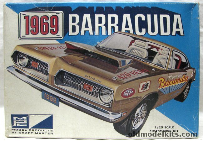 MPC 1/25 1969 Barracuda Plymouth - Build It Stock / Custom / Hemi-Cuda Super Stock, 269-200 plastic model kit